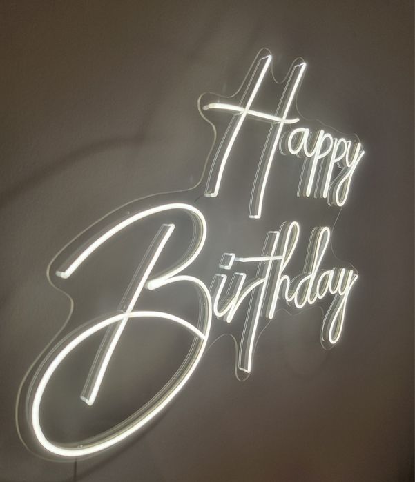 Napis ledowy neon Happy Birthday led flex ledon urodziny