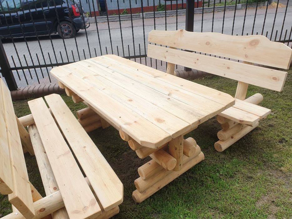 Meble ogrodowe stół ława ławki