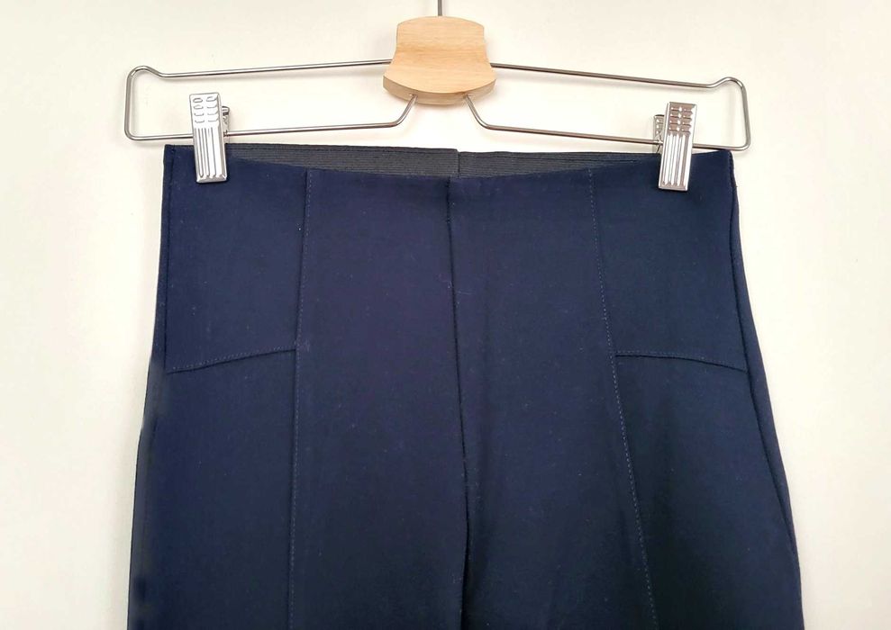 Zara granatowe spodnie leginsy dzianina ponte di roma nowe 152-164 cm