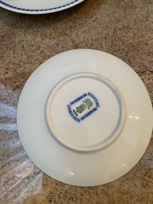 Роскошный столово-чайный сервиз Schumann Arzberg «Frederico», кобальт