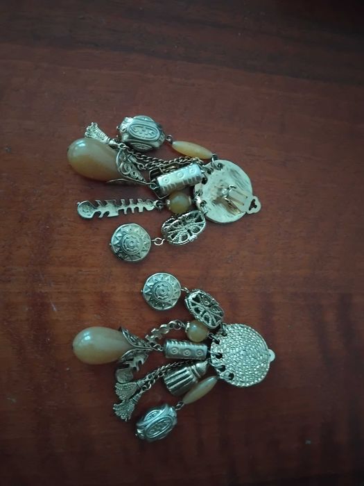 Клипсы, оригинальные, под золото