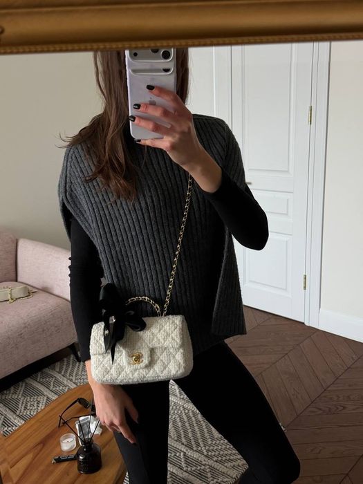 Сумка Chanel / сумочка шанель біла