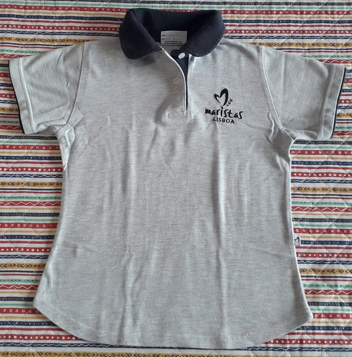 Polo manga curta rapariga Externato Maristas 4 aos 8 anos
