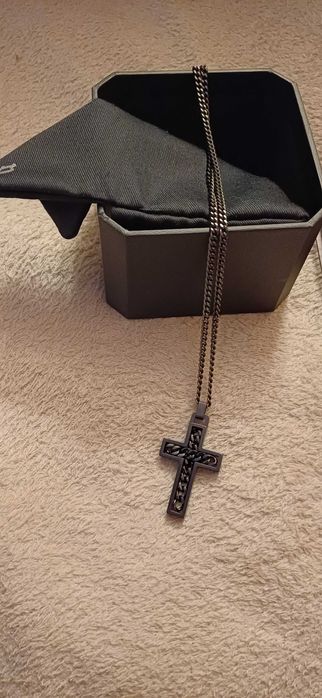 Colar Police aço preto