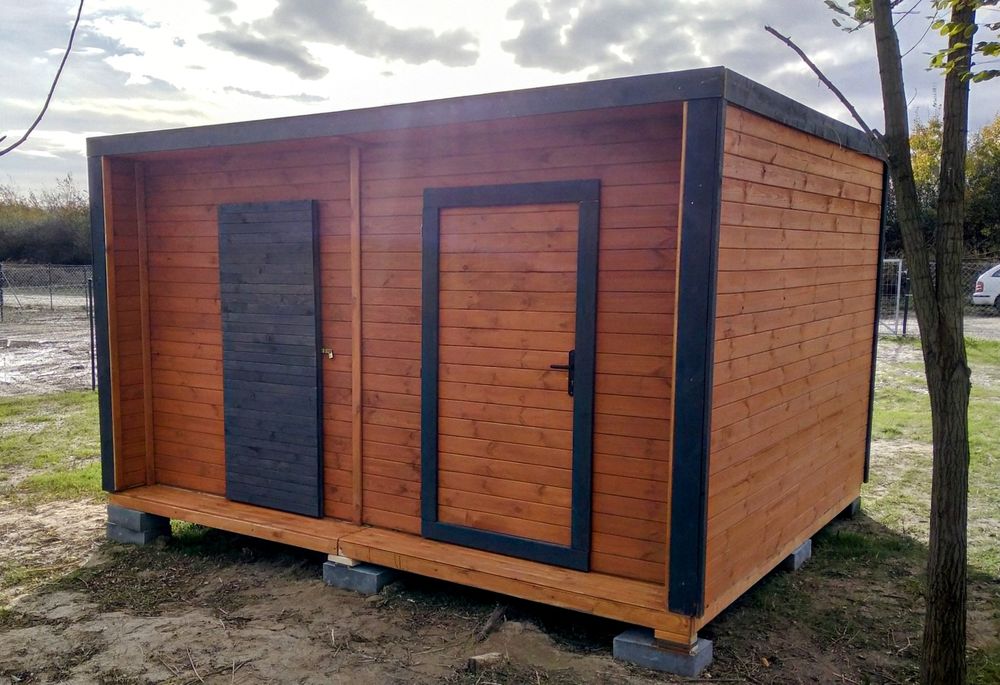 %RATY% D5 Nowoczesny domek narzędziowy Kontener na działek. Różne rozm