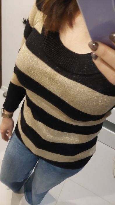 Sweter bluzka z dzianiny H&M. r.M