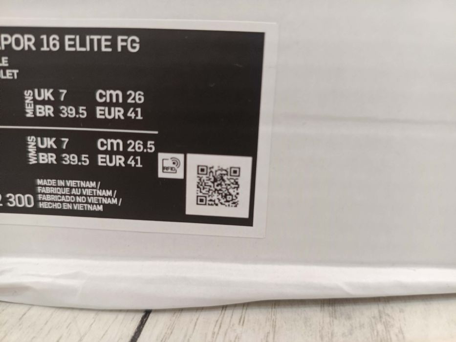 Nike Zoom vapor 16 Elite fg mbbape 41