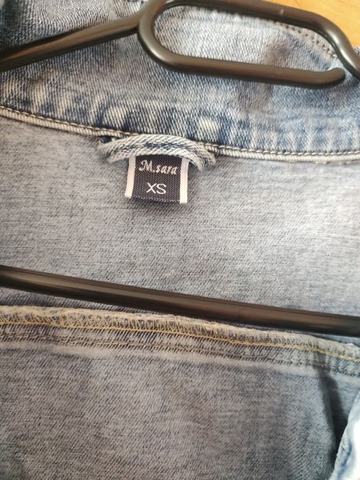 Kurtka katana jeansowa m.sara XS 94%bawelna