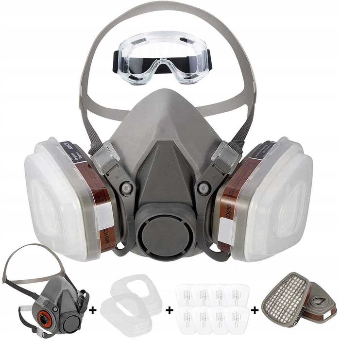 Maska półmaska 6200 ochrona pyłowa i chemiczna do warsztatu