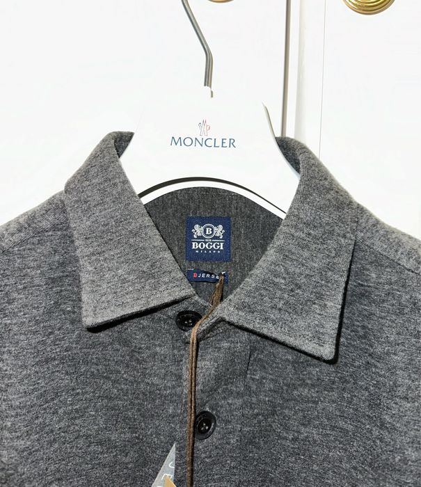 Утепленная рубашка из шерсти и котона Boggi