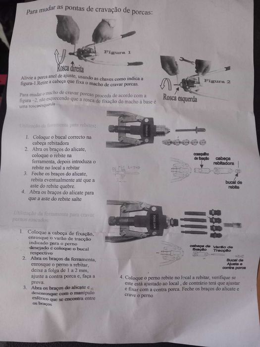 Alicate 6,4LNB com mala com fibra plástica para cravar