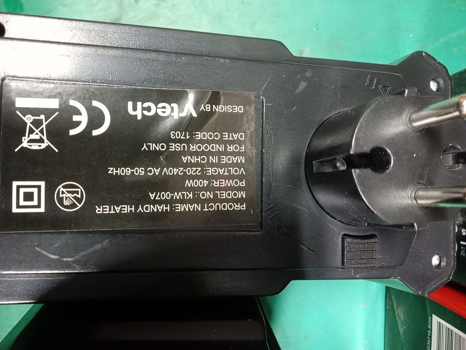 Mini grzejnik suszarka osuszacz 1400W 4szt 230V komplet