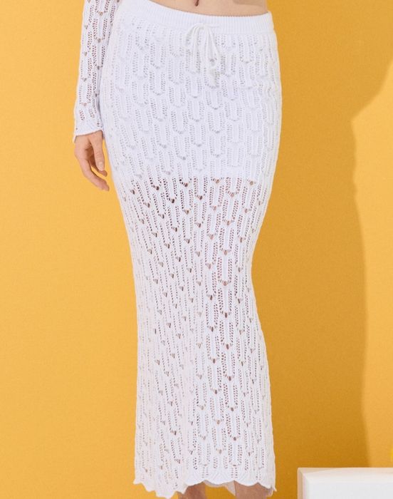 Nowa z metką spódnica biała ażurowa Sinsay rozm. S / 36