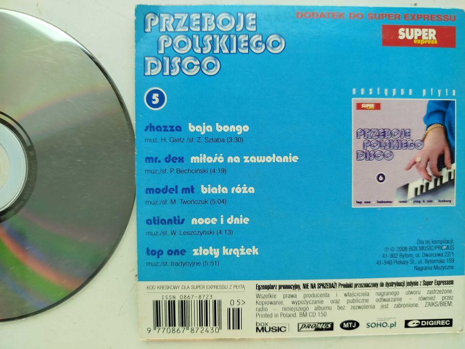 Przeboje Polskiego Disco 6 CD Top One Bahamas Remis Krakusy