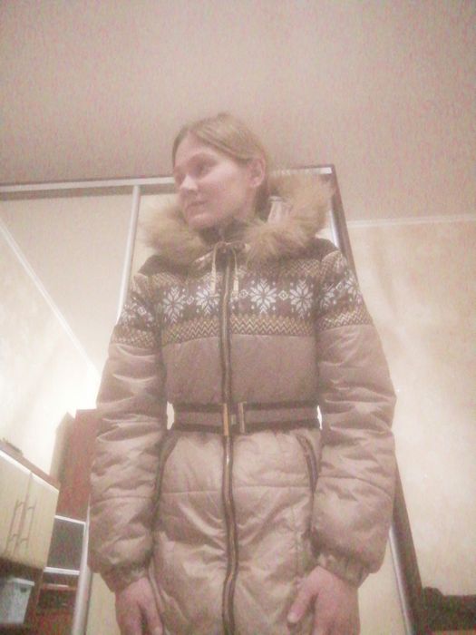 Пальто пуховик зимнее  на девочку женское