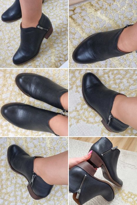 Skórzane botki damskie Basel Bootie od Lucky Brand rozmiar 37,5