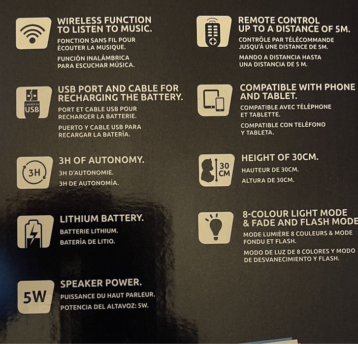 Coluna Portatil em forma de Unicornio