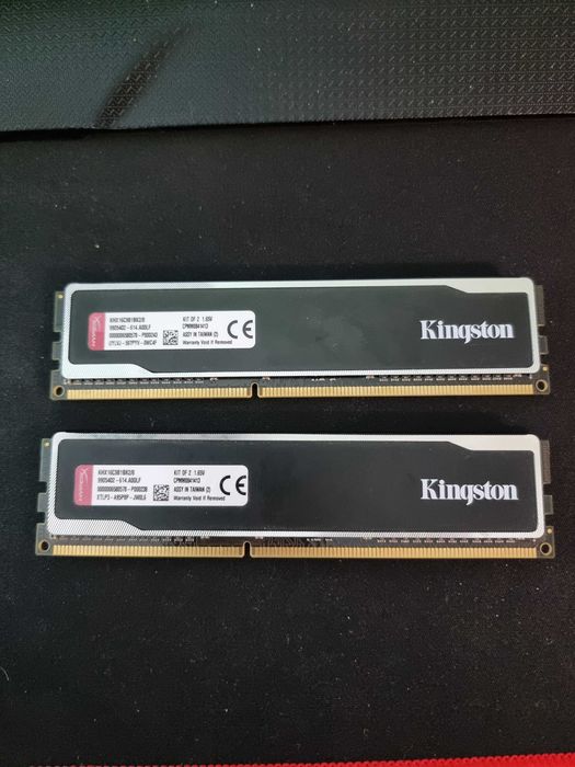 Оперативна память DDR3 8GB (2x4GB) 1600 MHz Kingston