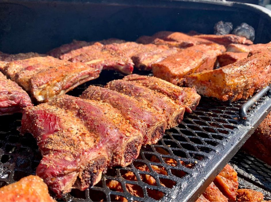 Grill Catering Mobilny Barbecue BBQ V8 Smoker Imprezy Eventy Katering