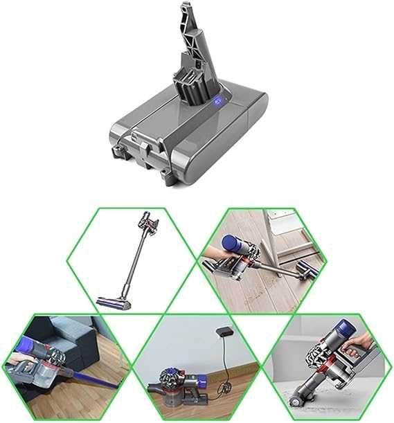 Baterie V7 kompatybilne z Dyson V7 21.6 V 6000 mAh wymienne baterie V7