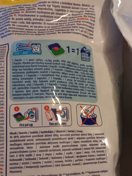 Persil kapsułki do prania 2 x60szt kolor i uniwersalne