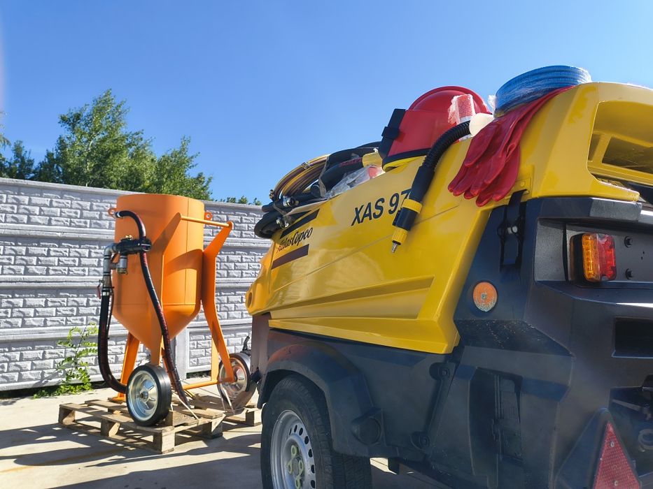 Atlas copco xas 97+piaskarka dostawa szkolenie gratis