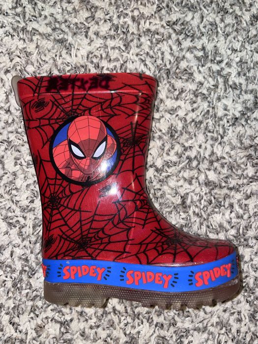 Світящіся гумові чоботи водостійкі marvel людина павук spider-man