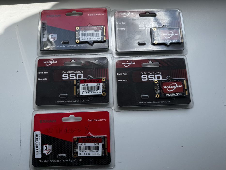 Нові mSATA SSD 128GB Exram та Walram