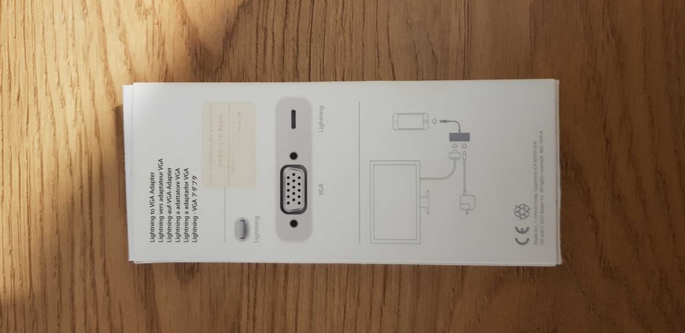 Adapter do iphone na wyjście VGA/ lighting to VGA adapter