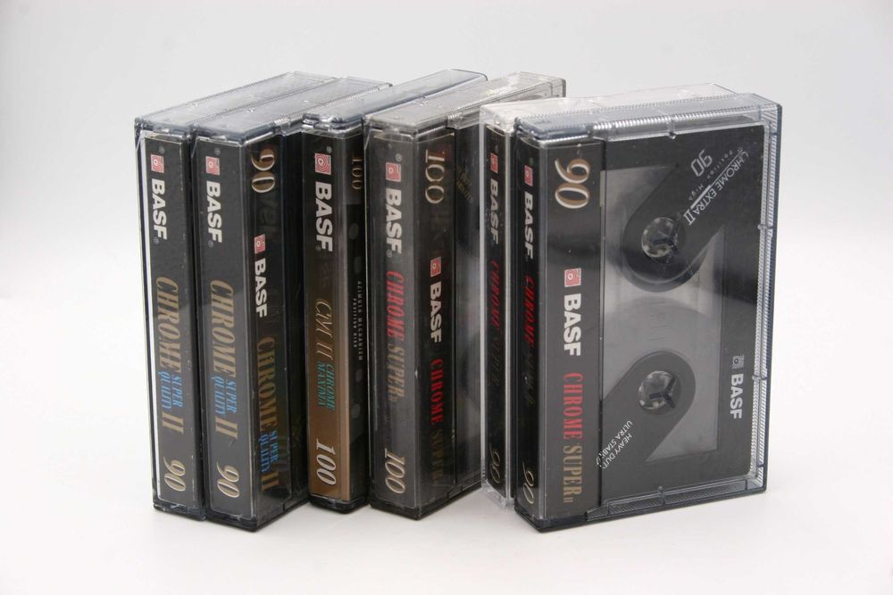6 kaset magnetofonowych BASF