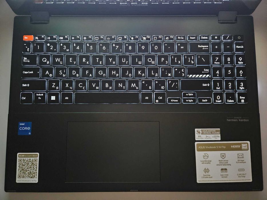 Ноутбук Asus Vivobook S 16 Flip 360°|i5-1335U|16GB|512GB