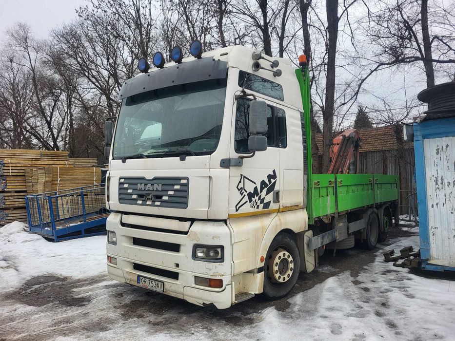 man tga  z dzwigiem  hds panfinger pk 16000