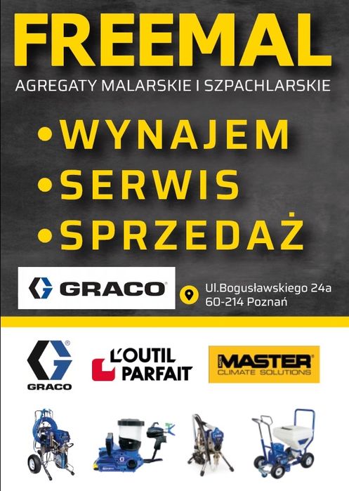 Serwis Agregatów Malarskich Szpachlarskich GRACO WAGNER TITAN ITP.