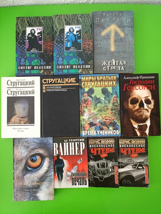 Борис Акунин 25кн Пелагия, Брусникин, Стивен Кинг, Виктор Пелевин