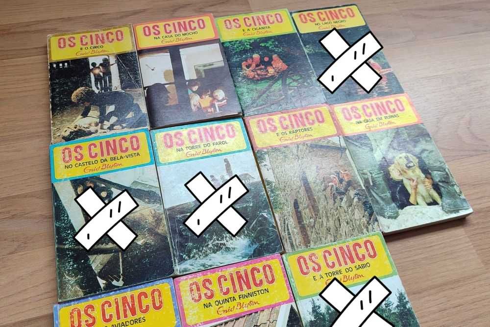 Enid Blyton; livros da série Os Cinco (1978)