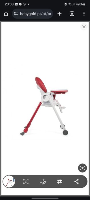 Chicco Cadeira Papa Polly Progres5 Cherry