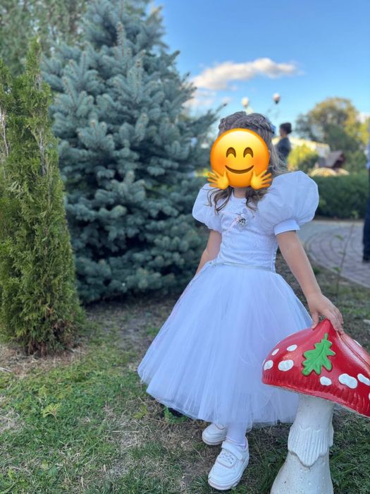 Сукня біла прокат на 4,5,6 років