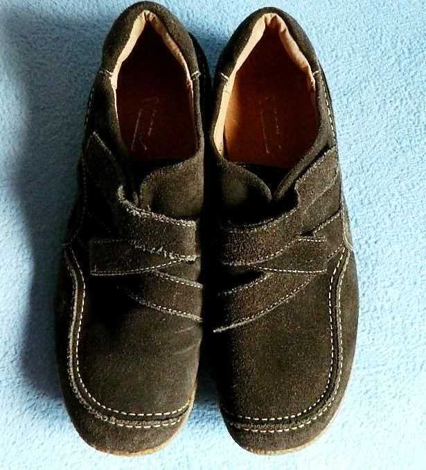 Vices, Ciemnobrązowe zamszowe półbuty 39/25cm