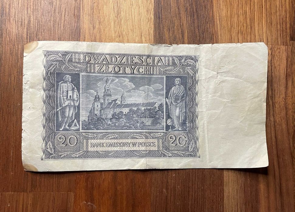 20 złotych 1940 banknot