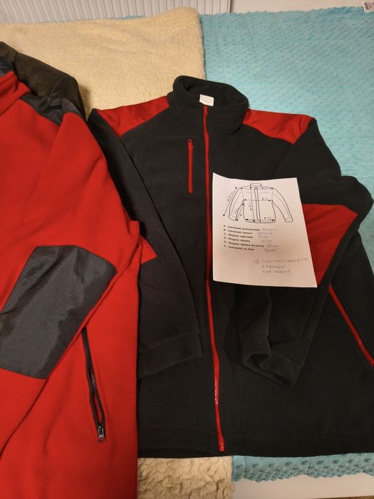 Polar czarno-czerwony mięsisty duży 5xl czerwono-czarny
