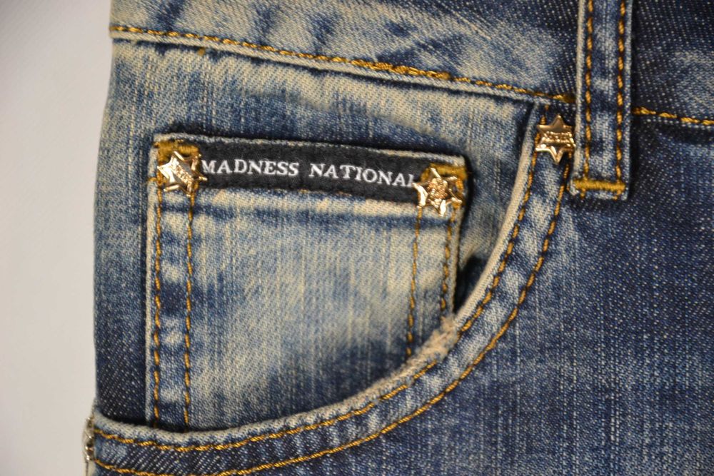 LOVE MADNESS Jeans Spodnie Damskie 26 Cyrkonie Gwiazdki Oryginalne