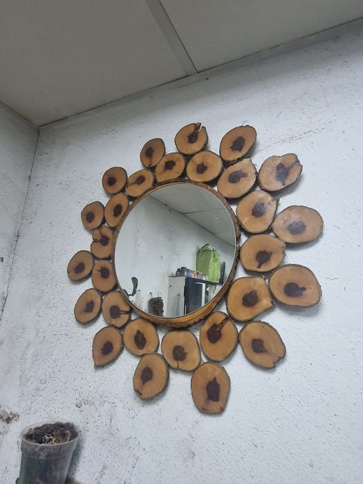 Espelho rústico artesanal