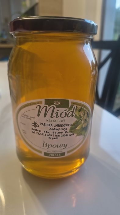 Świeży tegoroczny Miód Lipowy. Zbiory 2026