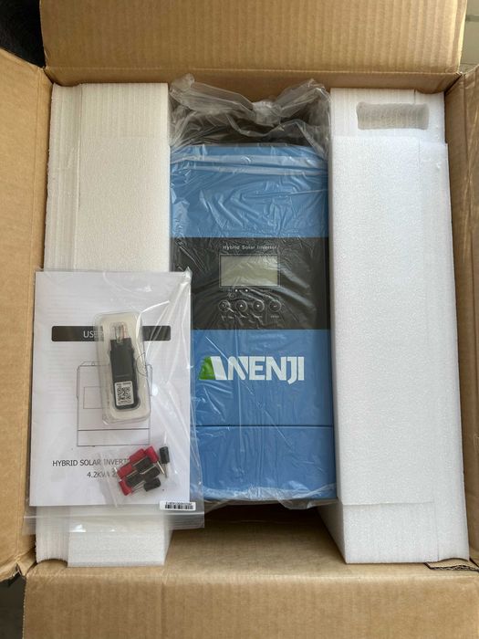 В наявності. ANJ-4200W-24V-W. Anenji 24v 4.2KW 24в 4.2Квт Гібридний інвертор