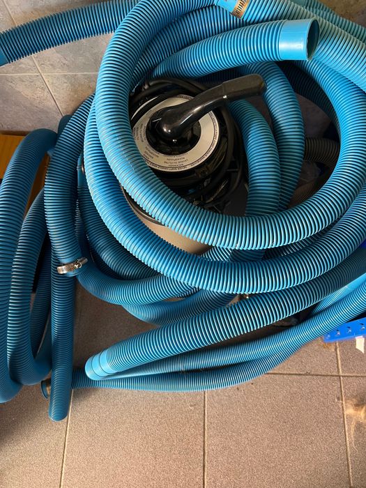 Piscina com filtro de areia