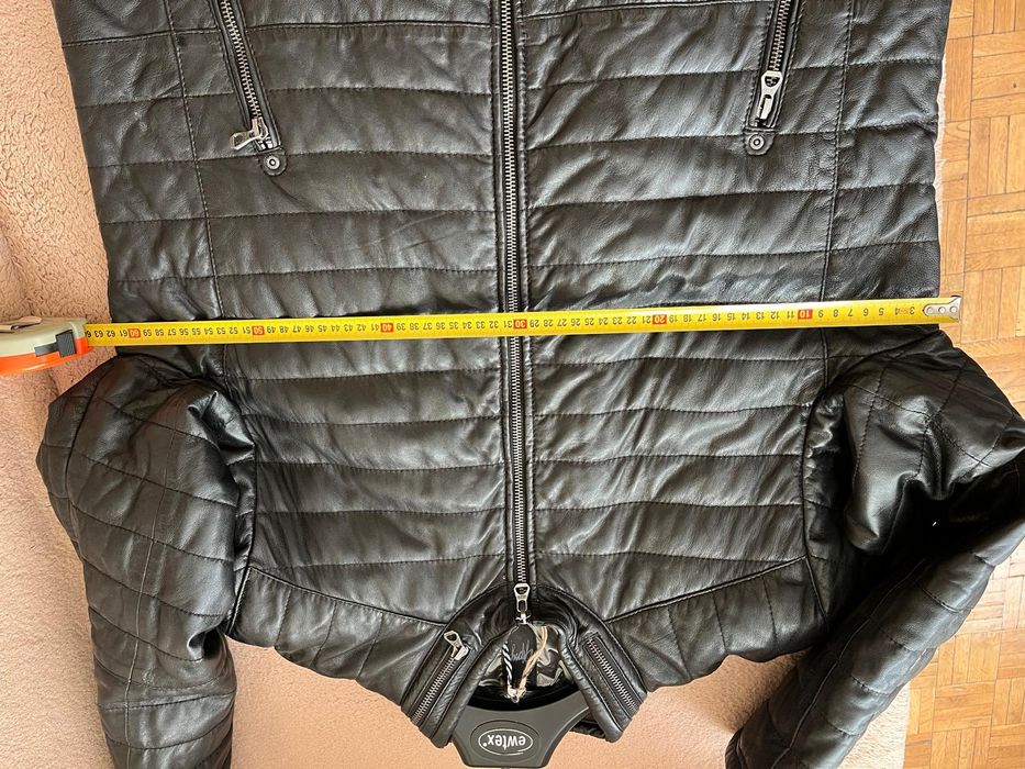 Nowa Kurtka skórzana Gipsy model ‘Callan’ - ciemnobrązowy 
Skó