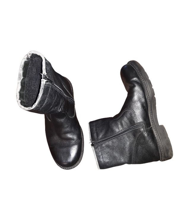 Чоловічі зимові шкіряні черевики (напівчоботи) 44-45 розмір