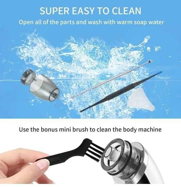 Набор для удаления ушной серы с помощью вакуума.