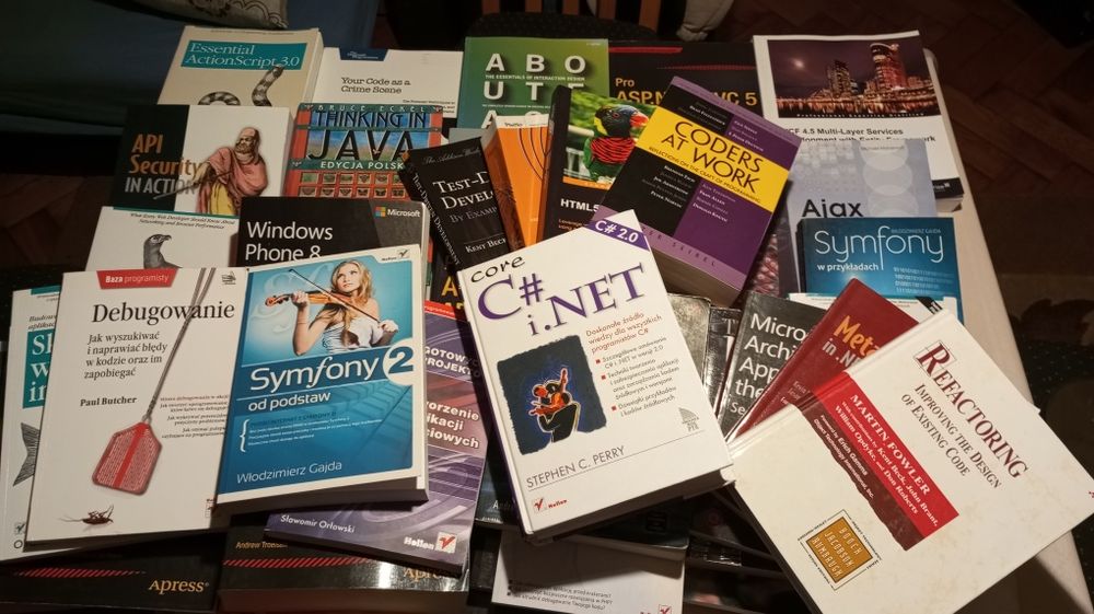 Duży zestaw książek dla programistów- informatyka, programowanie