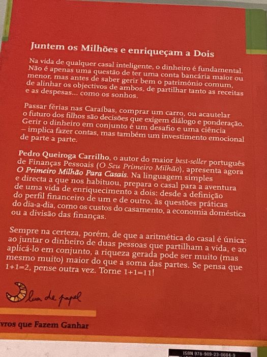 Livro - O Primeiro Milhão para Casais